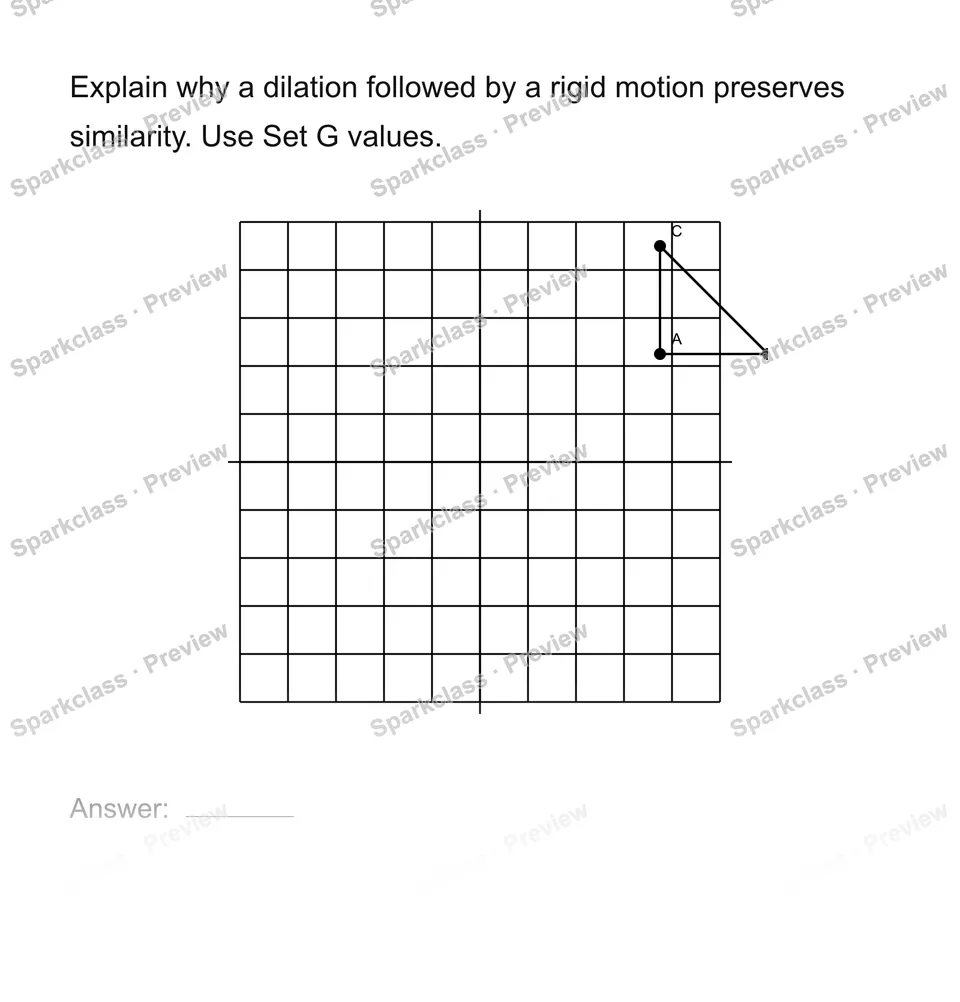 Explain why a transformation preserves similarity — page 1