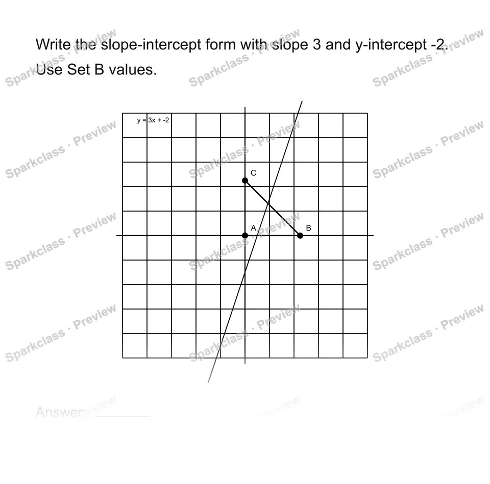 Use slope-intercept form — page 1