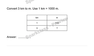 Convert measurement units — Grade 4 problem preview