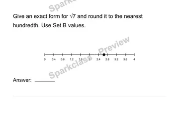 Distinguish exact and approximate values — Grade 8 problem preview