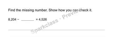 Find a missing quantity — Grade 4 problem preview
