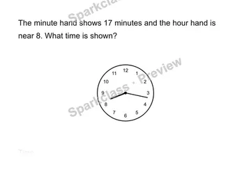 Read time to the minute — Grade 3 problem preview