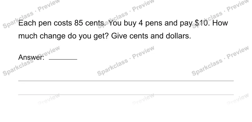 Solve measurement word problems — page 1
