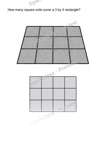 Cover with squares — Grade 2 problem preview