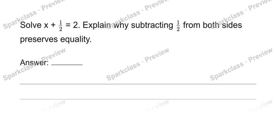 Solve additive one-step equations — page 1