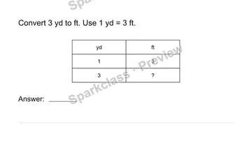 Convert measurement units — Grade 4 problem preview