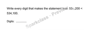 Choose a missing digit — Grade 4 problem preview