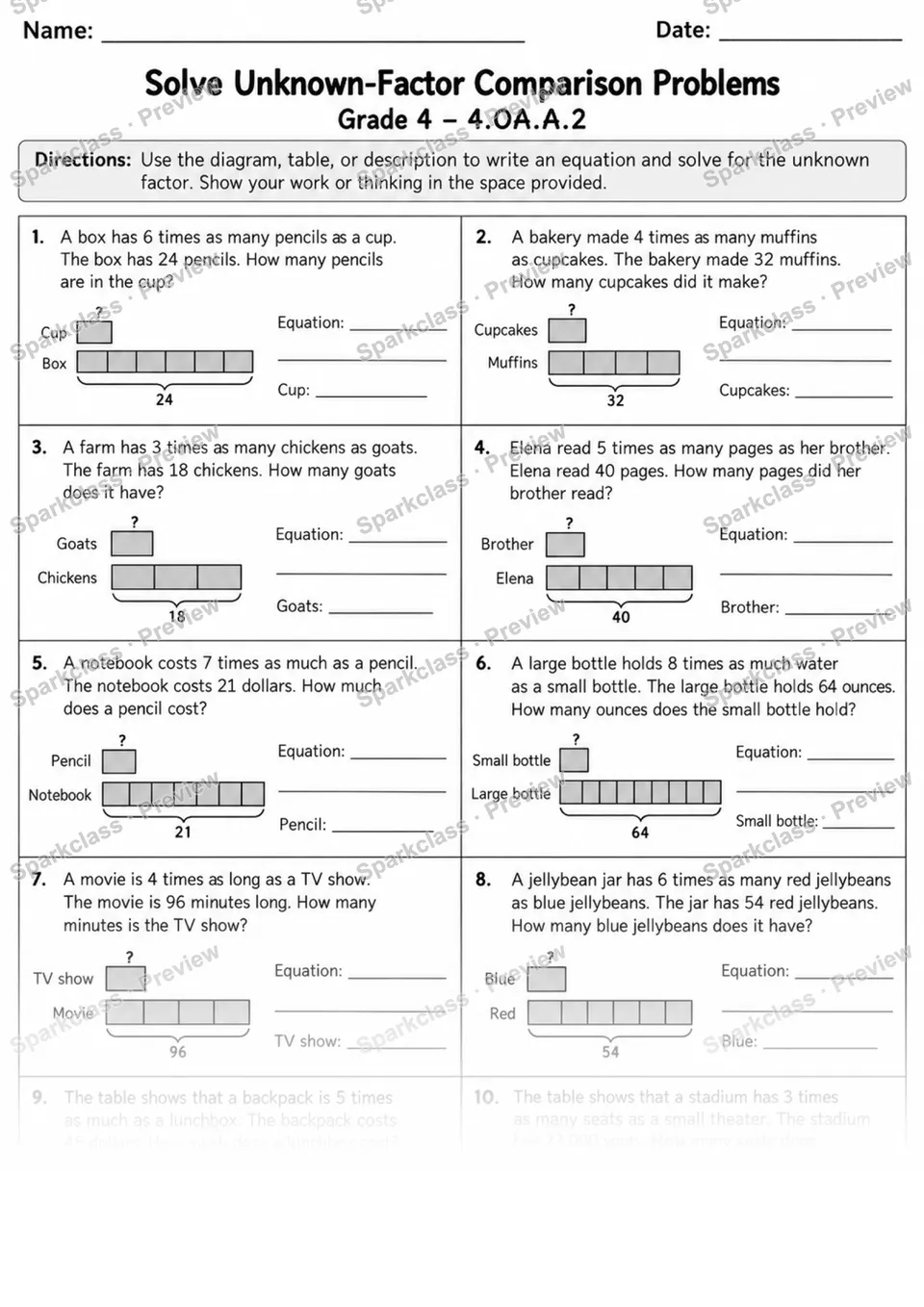 4.OA.A.2 · 2 Multiplicative Comparison Variant 02 — page 1