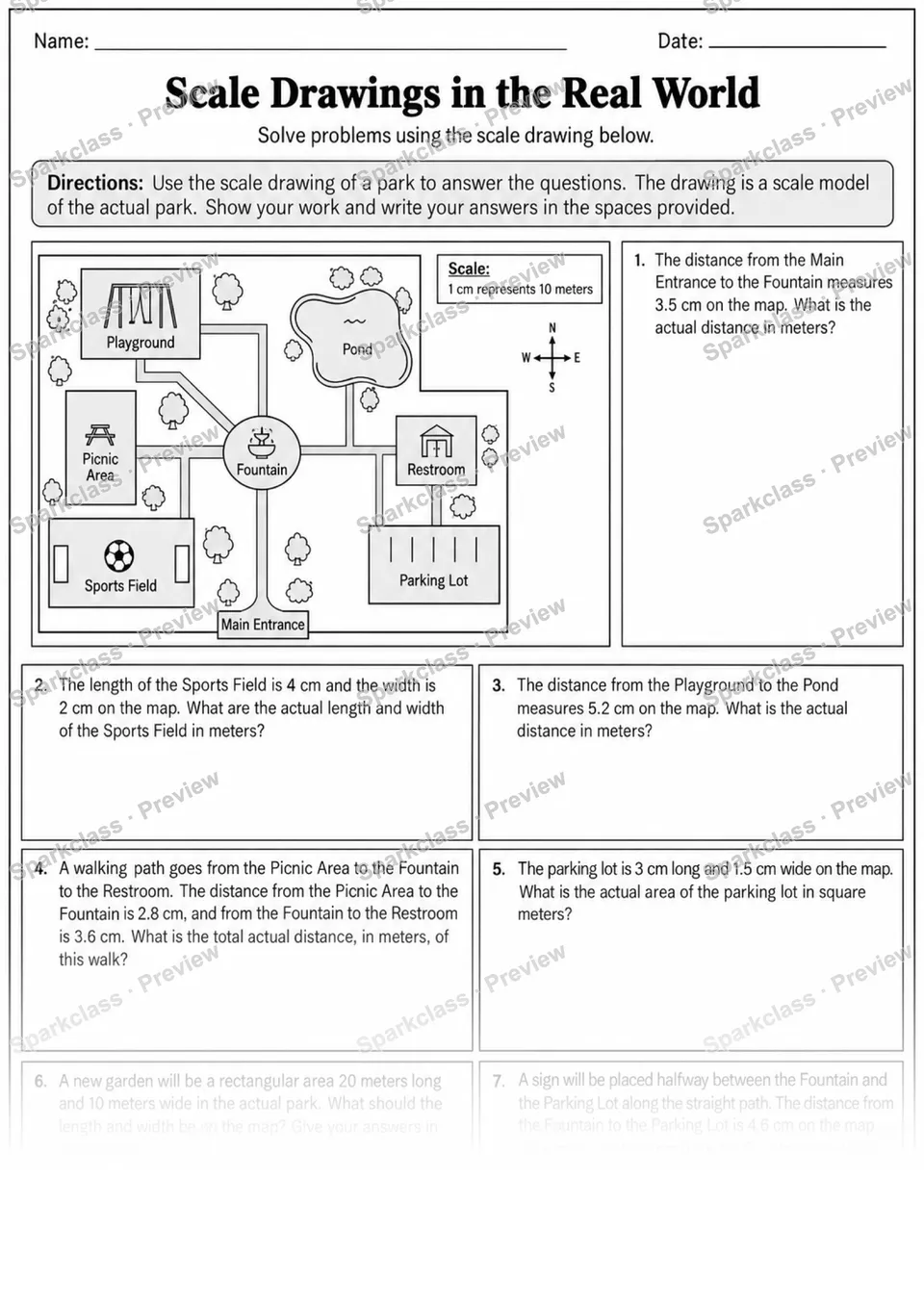 7.G.A.1 · Scale Drawings — page 1