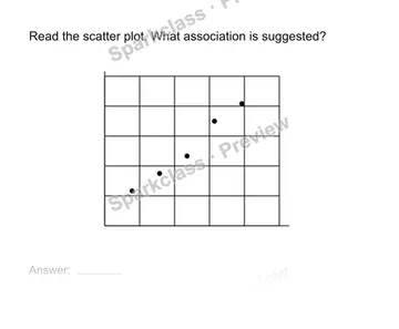 Read a scatter plot — Grade 8 problem preview
