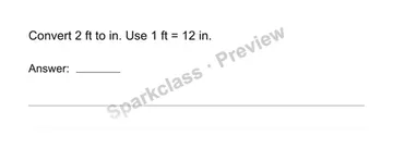 Convert measurement units — Grade 4 problem preview
