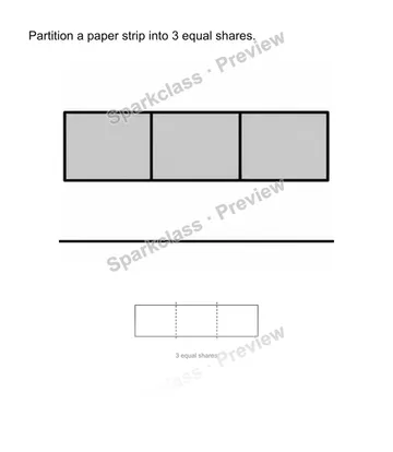 Share a strip — Grade 2 problem preview
