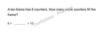 Make ten — Grade 1 problem preview