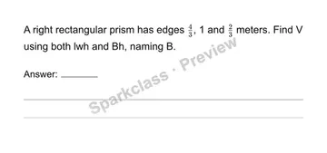 Use fractional edges and unit cubes for volume — Grade 6 problem preview