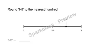 Round to the nearest hundred — Grade 3 problem preview