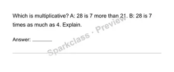 Choose a comparison — Grade 4 problem preview