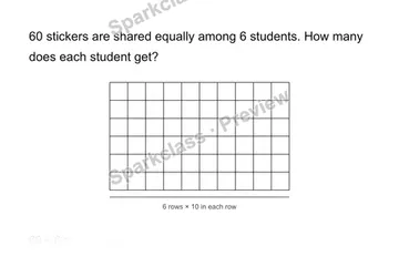 Equal sharing division — Grade 3 problem preview