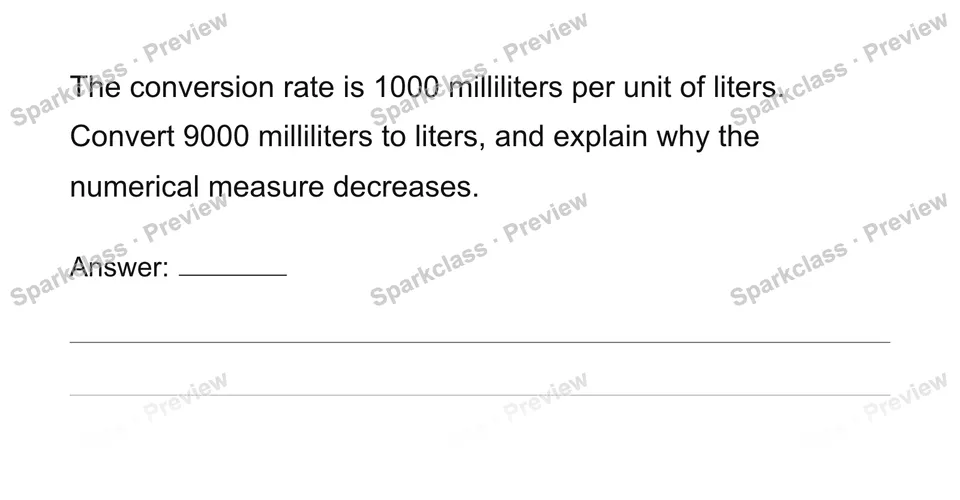 Convert measurement units with ratios — page 1
