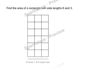 Use the area formula — Grade 3 problem preview