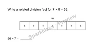 Fact family — Grade 3 problem preview