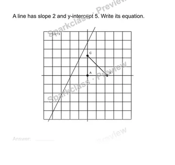Write an equation from a graph — Grade 8 problem preview