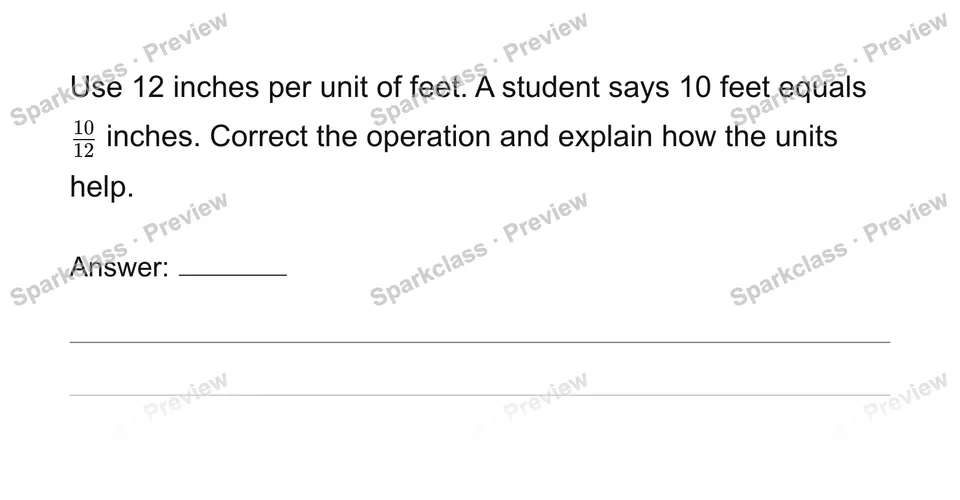 Convert measurement units with ratios — page 1