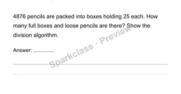 Use the multi-digit division algorithm — Grade 6 problem preview