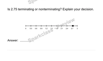 Recognize nonrepeating decimals — Grade 8 problem preview
