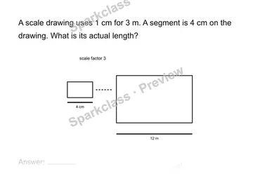 Use a scale factor — Grade 7 problem preview