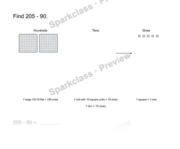 Add and subtract within 1,000 — Grade 2 problem preview