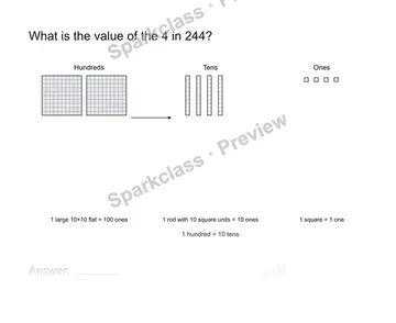 Name a digit value — Grade 2 problem preview
