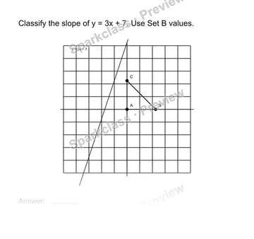 Identify positive negative and zero slope — Grade 8 problem preview