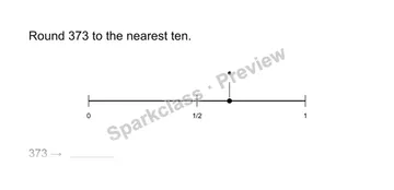Round to the nearest ten — Grade 3 problem preview