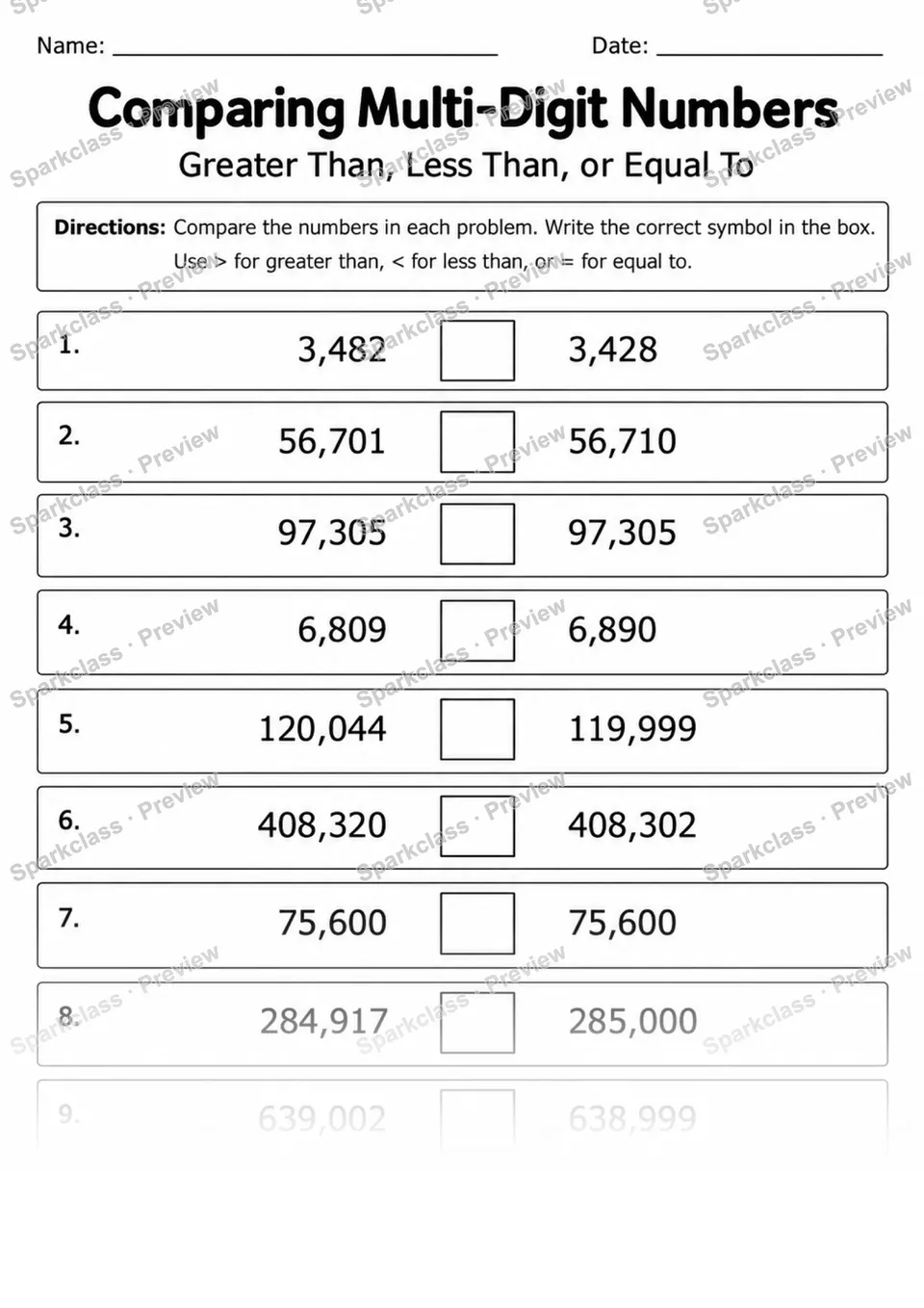 4.NBT.A.1 · 1 Place Value Variant 02 — page 1