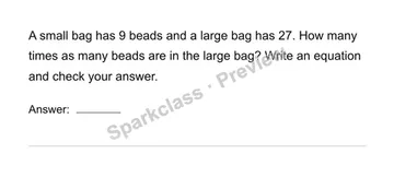 Solve and check — Grade 4 problem preview