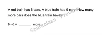 Compare in context — Grade 1 problem preview