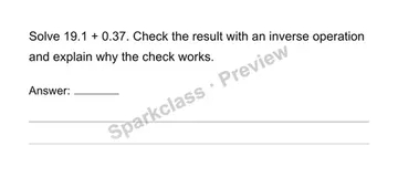 Compute with multi-digit decimals — Grade 6 problem preview