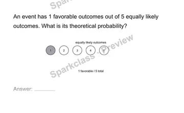 Find theoretical probability — Grade 7 problem preview