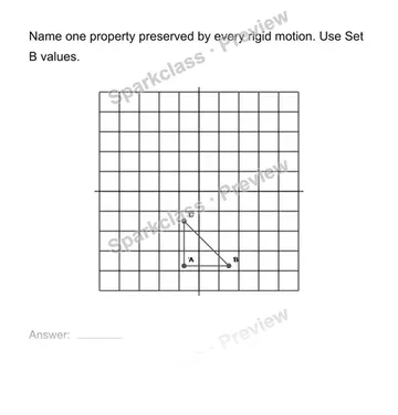 Identify invariant properties — Grade 8 problem preview