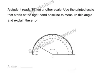 Measure and draw angles — Grade 4 problem preview