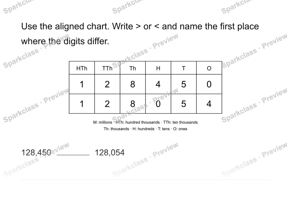 Compare from the left — page 1