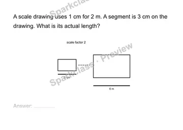 Use a scale factor — Grade 7 problem preview