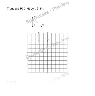 Translate points — Grade 8 problem preview