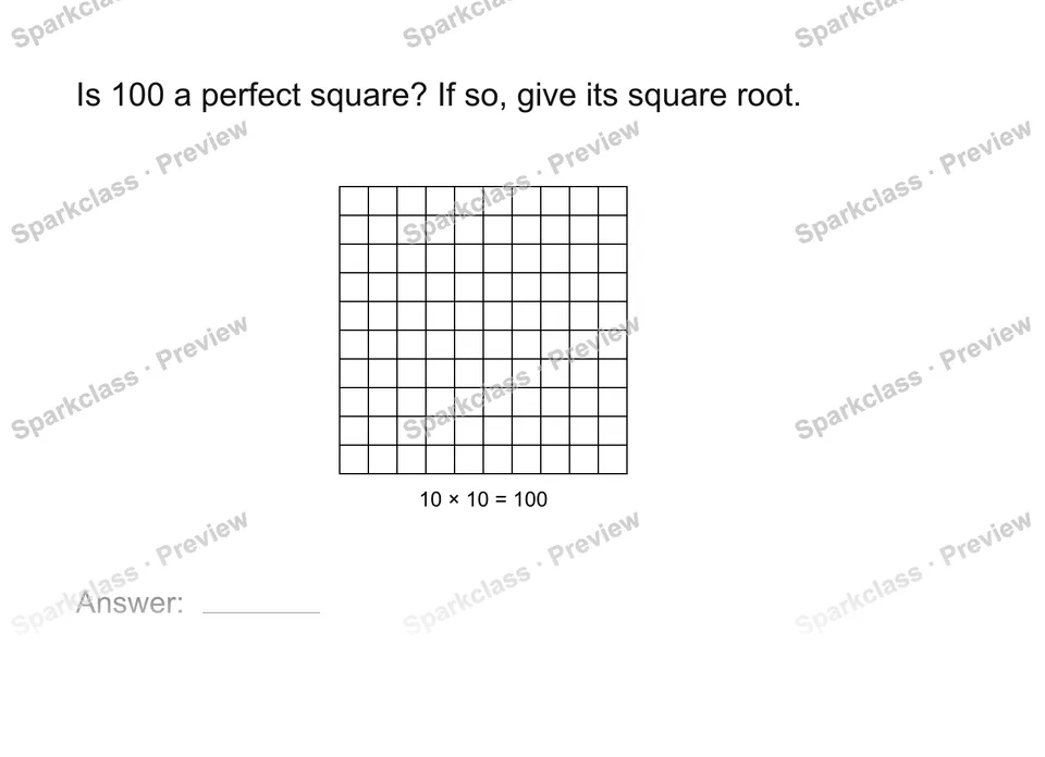 Identify perfect squares — page 1
