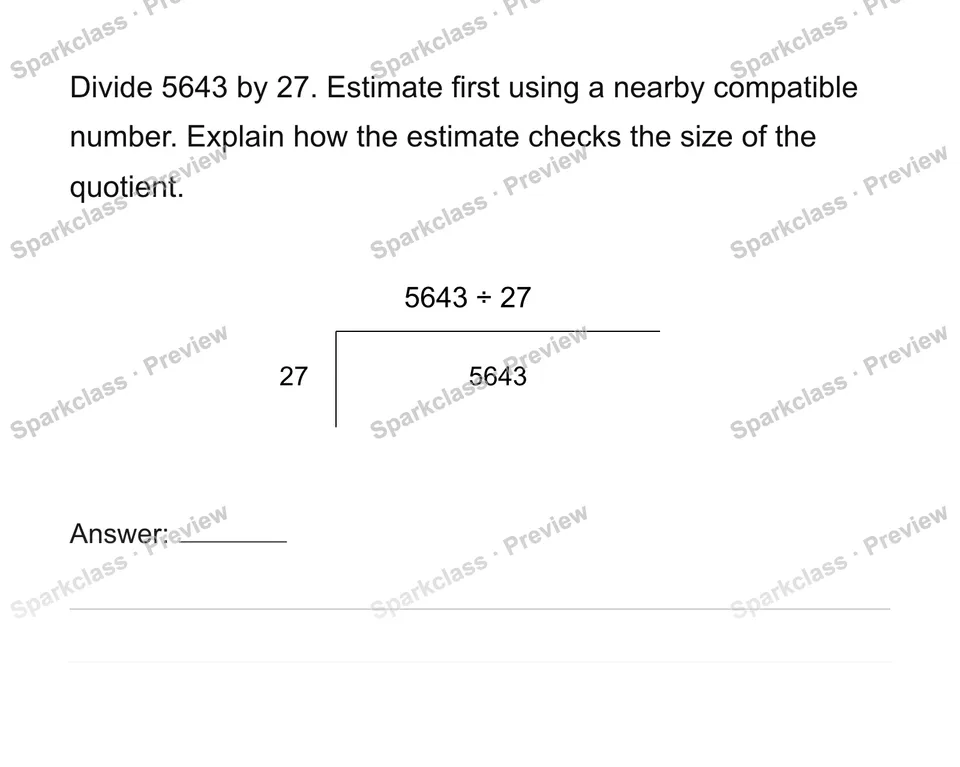 Use the multi-digit division algorithm — page 1