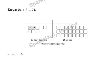 Solve a two-step equation — Grade 7 problem preview