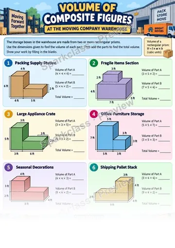Composite Volume — Grade 5 worksheet preview