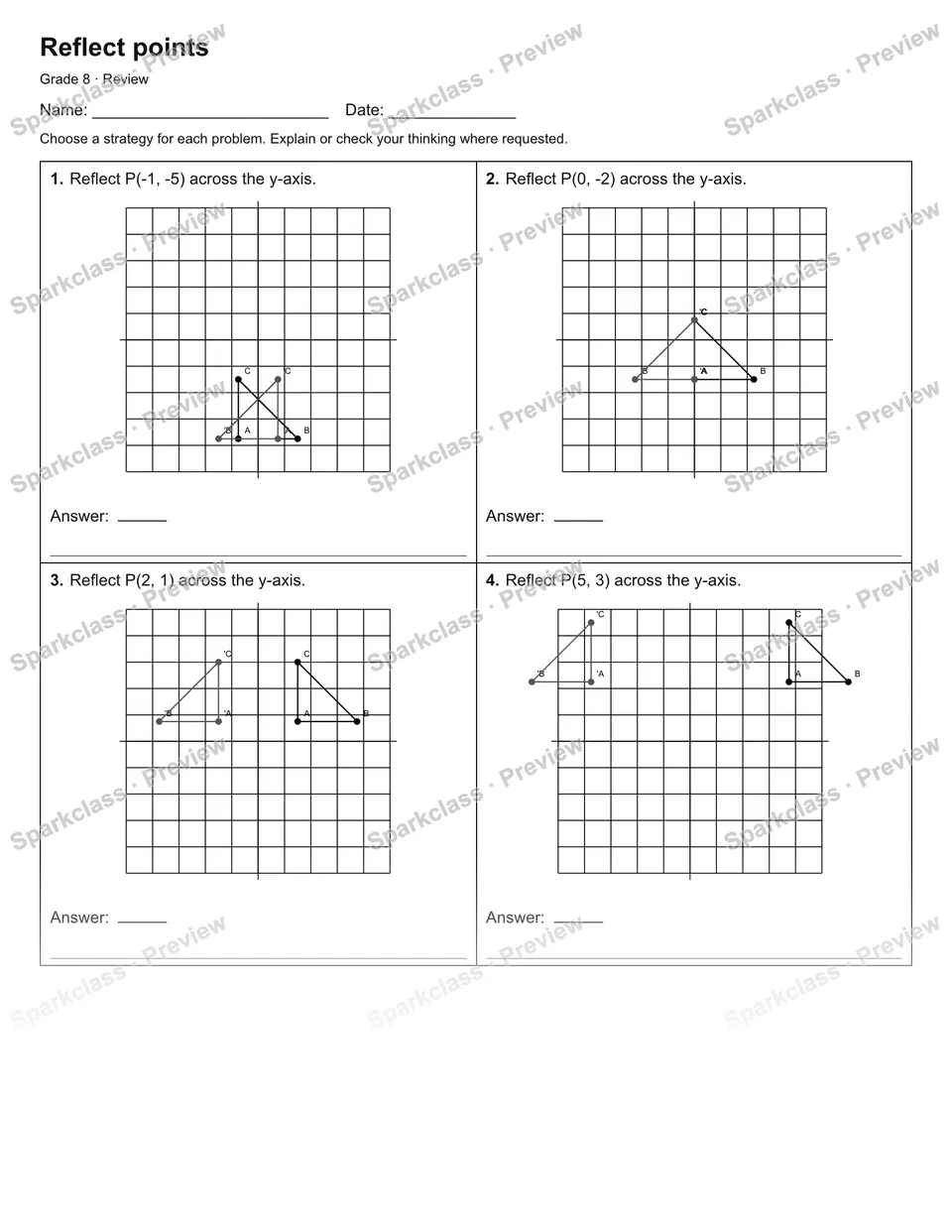Reflect points — Review — page 1