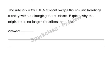 Identify dependent and independent variables — Grade 6 problem preview
