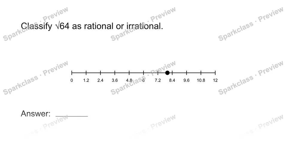 Classify rational and irrational numbers — page 1